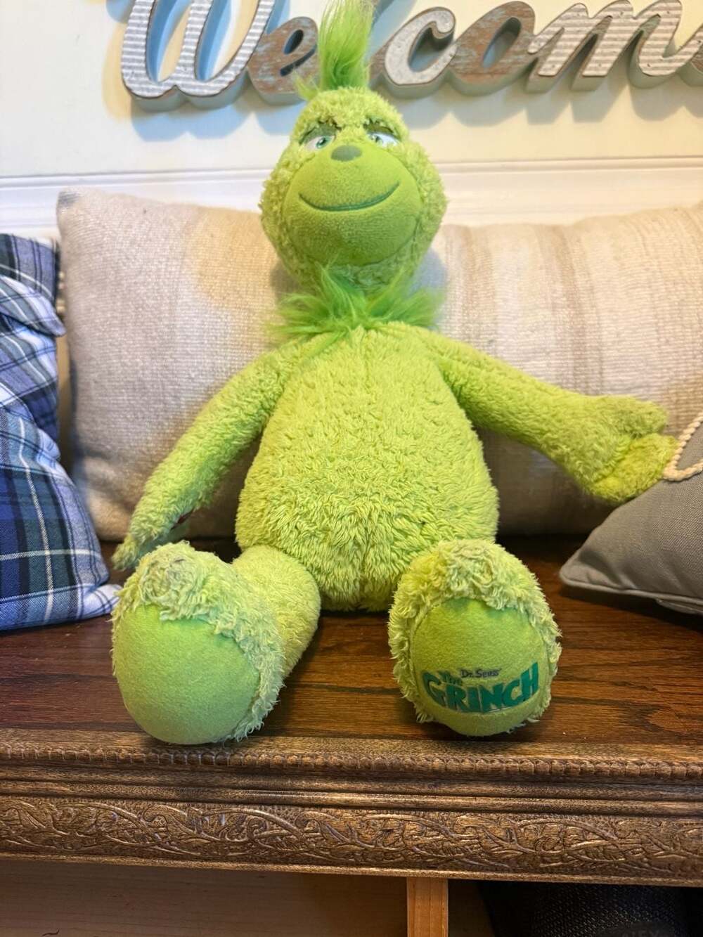 Build-A-Bear Dr. Seuss The Grinch Plush Stuffed Animal Green